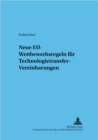 Neue Eu-Wettbewerbsregeln Fuer Technologietransfer-Vereinbarungen - Book