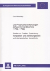 Die Propriumsvertonungen Johann Ernst Eberlins (1702-1762) : Studien Zu Quellen, Entwicklung, Komposition Und Auffuehrungspraxis Und Alphabetisches Verzeichnis - Book