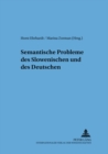 Semantische Probleme Des Slowenischen Und Des Deutschen - Book