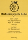 Juristen Im Ostseeraum : Dritter Rechtshistorikertag Im Ostseeraum 20.-22. Mai 2004 - Book