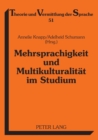 Mehrsprachigkeit und Multikulturalitaet im Studium - Book