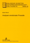 Analysen Emotionaler Prosodie - Book
