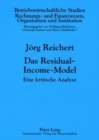 Das Residual-Income-Model : Eine Kritische Analyse - Book