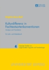 Kulturdifferenz in Fachtextsortenkonventionen : Analyse und Translation- Ein Lehr- und Arbeitsbuch - Book