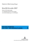 Baugb-Novelle 2007 : Neue Anforderungen an Staedtebauliche Planungen Und Die Zulassung Von Vorhaben - Book