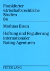 Haftung Und Regulierung Internationaler Rating-Agenturen - Book