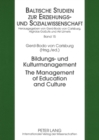 Bildungs- und Kulturmanagement- The Management of Education and Culture - Book