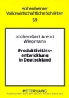 Produktivitaetsentwicklung in Deutschland - Book