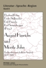 August Hinrichs Und Moritz Jahn : Ein Literaturwissenschaftlicher Vergleich 1870-1970 - Book