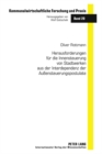 Herausforderungen Fuer Die Innensteuerung Von Stadtwerken Aus Der Interdependenz Der Aussensteuerungspostulate - Book