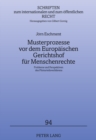 Musterprozesse VOR Dem Europaeischen Gerichtshof Fuer Menschenrechte : Probleme Und Perspektiven Des Piloturteilsverfahrens - Book