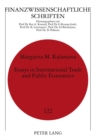 Essays in International Trade and Public Economics - Book