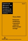 Rechtsnatur Und Wirkung So Genannter «Atypischer Beherrschungsvertraege» - Book