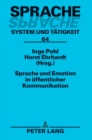 Sprache und Emotion in oeffentlicher Kommunikation - Book