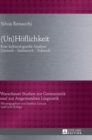 (Un)Hoeflichkeit : Eine kulturologische Analyse- Deutsch - Italienisch - Polnisch - Book