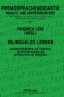 Bilinguales Lernen : Unterrichtskonzepte zur Foerderung sachfachbezogener und interkultureller Kompetenz - Book