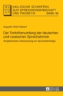 Der Tonhoehenumfang der deutschen und russischen Sprechstimme : Vergleichende Untersuchung zur Sprechstimmlage - Book