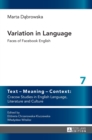 Variation in Language : Faces of Facebook English - Book