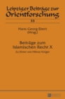 Beitraege zum Islamischen Recht X : Zu Ehren von Hilmar Krueger - Book