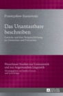 Das Unantastbare beschreiben : Gerueche und ihre Versprachlichung im Deutschen und Polnischen - Book