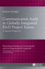 Communication Audit in Globally Integrated R«U38»D Project Teams : A Linguistic Perspective - Book