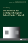 Die Rezeption der Gestaltpsychologie in Robert Musils Fruehwerk - Book