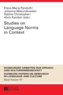 Studies on Language Norms in Context - Book