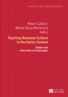 Teaching Business Culture in the Italian Context : Global and Intercultural Challenges - eBook
