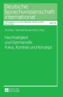 Nachhaltigkeit Und Germanistik. Fokus, Kontrast Und Konzept - Book
