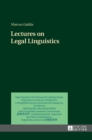 Lectures on Legal Linguistics - Book
