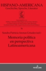 Memoria Pol?tica En Perspectiva Latinoamericana - Book
