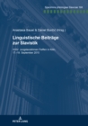 Linguistische Beitraege Zur Slavistik : XXIV. Jungslavistinnen-Treffen in Koeln, 17.-19. September 2015 - Book