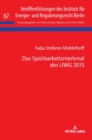 Das Spuerbarkeitsmerkmal des UWG 2015 - Book