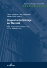 Linguistische Beitraege Zur Slavistik : XXV. Jungslavistinnen-Treffen in Goettingen, 13.-16. September 2016 - Book