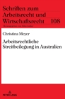Arbeitsrechtliche Streitbeilegung in Australien - Book