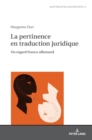La pertinence en traduction juridique : Un regard franco-allemand - Book