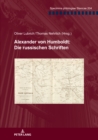 Alexander Von Humboldt: Die Russischen Schriften - Book
