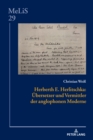 Herberth E. Herlitschka : Uebersetzer und Vermittler der anglophonen Moderne - Book