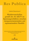 Mindestvorschriften gemae Art. 83 AEUV im Spannungsverhaeltnis zwischen intergouvernementalem und supranationalem Handeln - Book