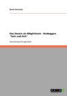 Das Dasein ALS Moglichsein - Heideggers "Sein Und Zeit" - Book