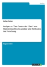 Analyse Zu Der Garten Der Luste Von Hieronymus Bosch. Ansatze Und Methoden Der Forschung - Book