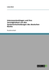 Interessentenklagen Und Ihre Vertraglichkeit Mit Den Systementscheidungen Des Deutschen Rechts - Book