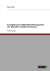 Konzeption eines Metainformationssystems der deutschen Landesvermessung - Book