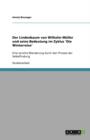 Der Lindenbaum von Wilhelm Muller und seine Bedeutung im Zyklus 'Die Winterreise' : Eine lyrische Wanderung durch den Prozess der Selbstfindung - Book