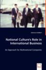 National Culture's Role in International Business - Book