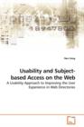 Usability and Subject-Based Access on the Web - Book