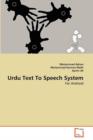 Urdu Text to Speech System - Book