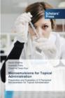 Microemulsions for Topical Administration - Book