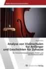 Analyse Von Violinschulen Fur Anfanger Und Geschichten Fur Zuhause - Book