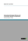 International Strategic Alliances and Cross-Border Mergers & Acquisitions - Book